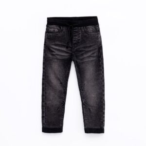 Pants bebe boy soft denim-lycra black denim