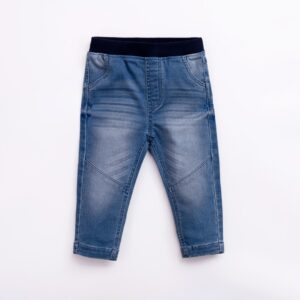 Baby boy soft denim pants blue denim