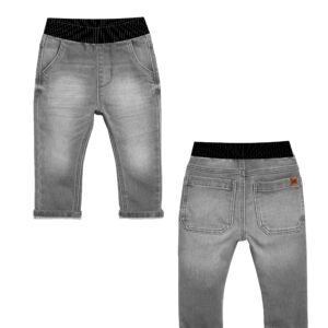 Baby boy soft denim pants black denim
