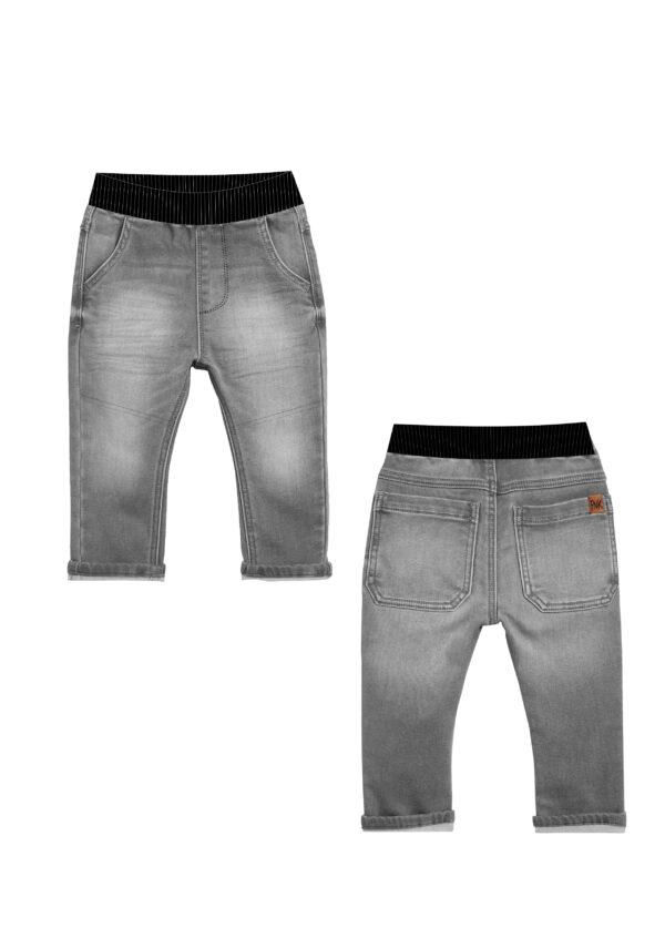 Baby boy soft denim pants black denim