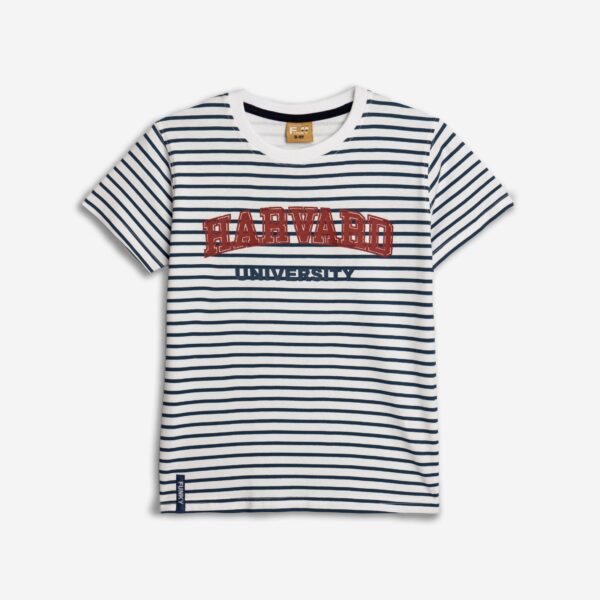 shirt s/s boy white stripe