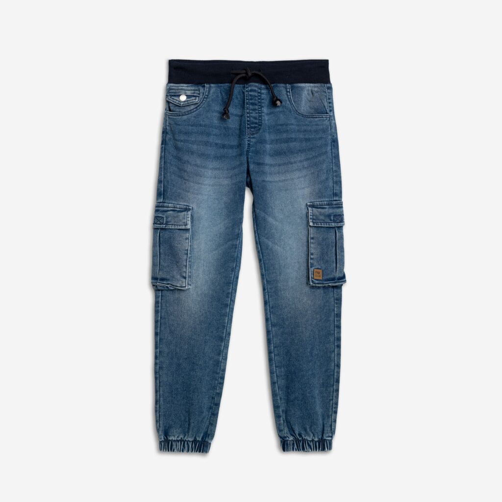 pantal&oacute;n vaquero cargo azul chico juvenil