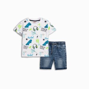 tshirt boy white allover