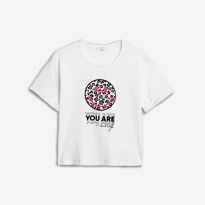 T-shirt s/s lycra girl white