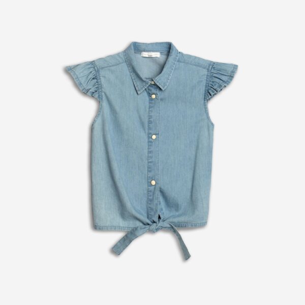 Shirt jean sleeveless girl type