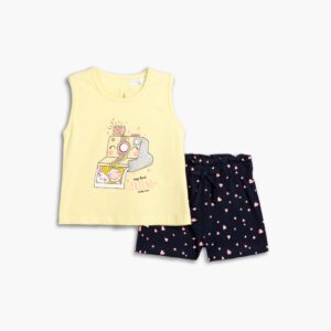 Set shorts jersey bebe girl