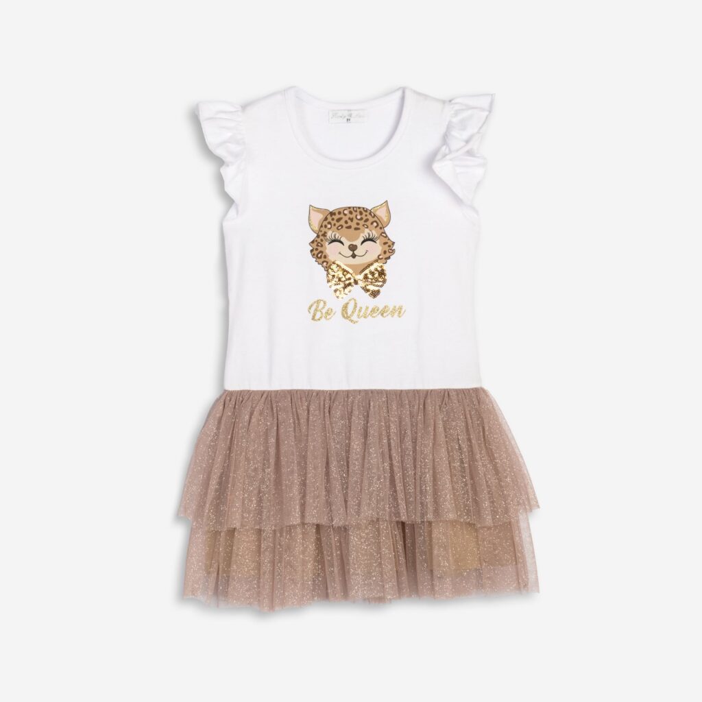 Vestido falda tul brillos ni&ntilde;a infantil