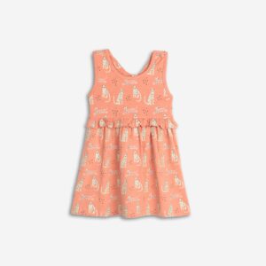 Dress lycra bebe girl terakota