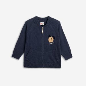 J1acket knitted months boy blue