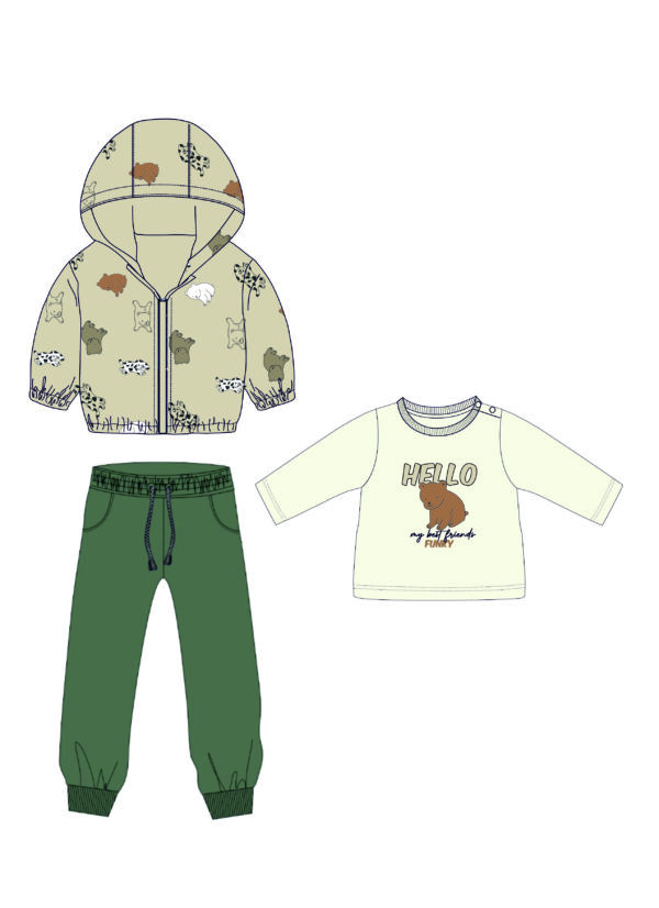 jacket nylon months boy beige