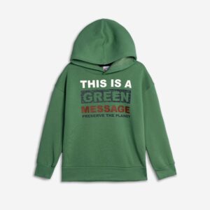 Blouse fleece boy deep grass