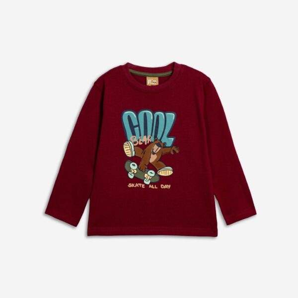 Blouse jersey mini boy bordeaux