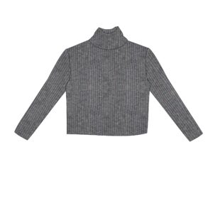 Blouse knitted girl grey melanze