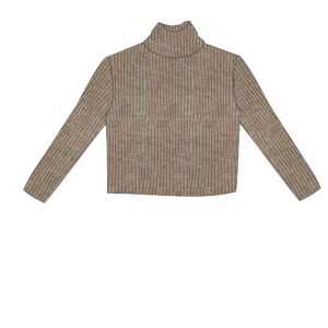 Blouse knitted girl beige melanze