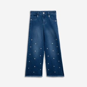 Pants jean girl deep blue