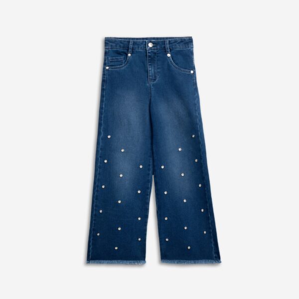 Pants jean girl deep blue