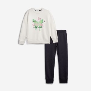 Set fleece girl ecrou/anthracite