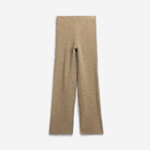 Pants knitted girl beige melanze