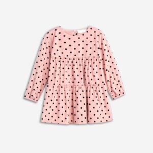 Dress mini girl pink allover