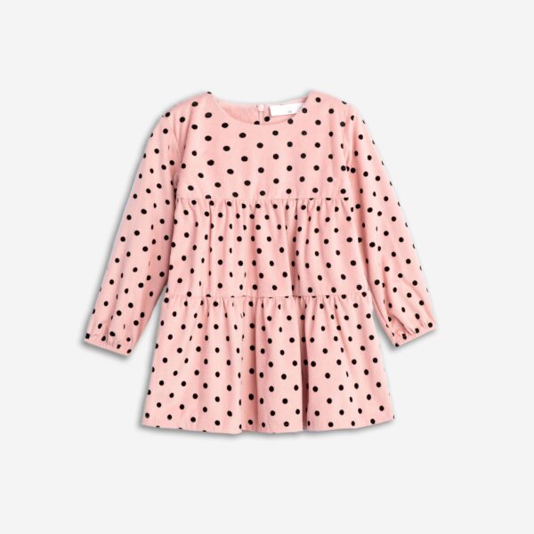 Dress mini girl pink allover