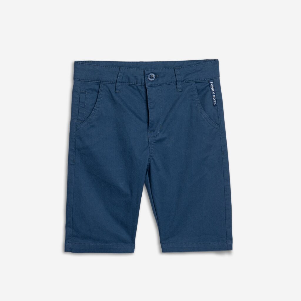 Pantalon corto vestir chico- Azul