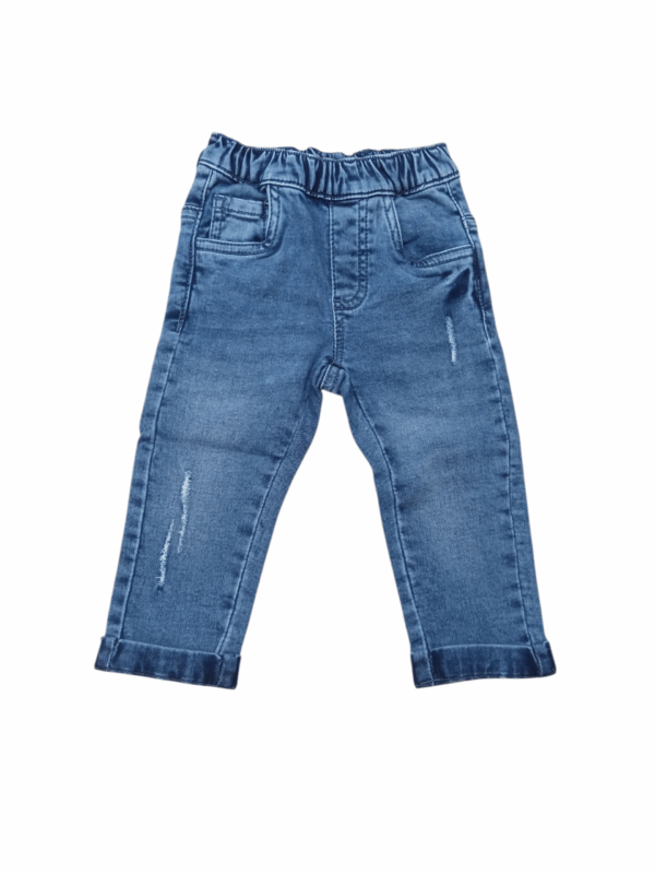Pantalón vaquero recto azul bebé
