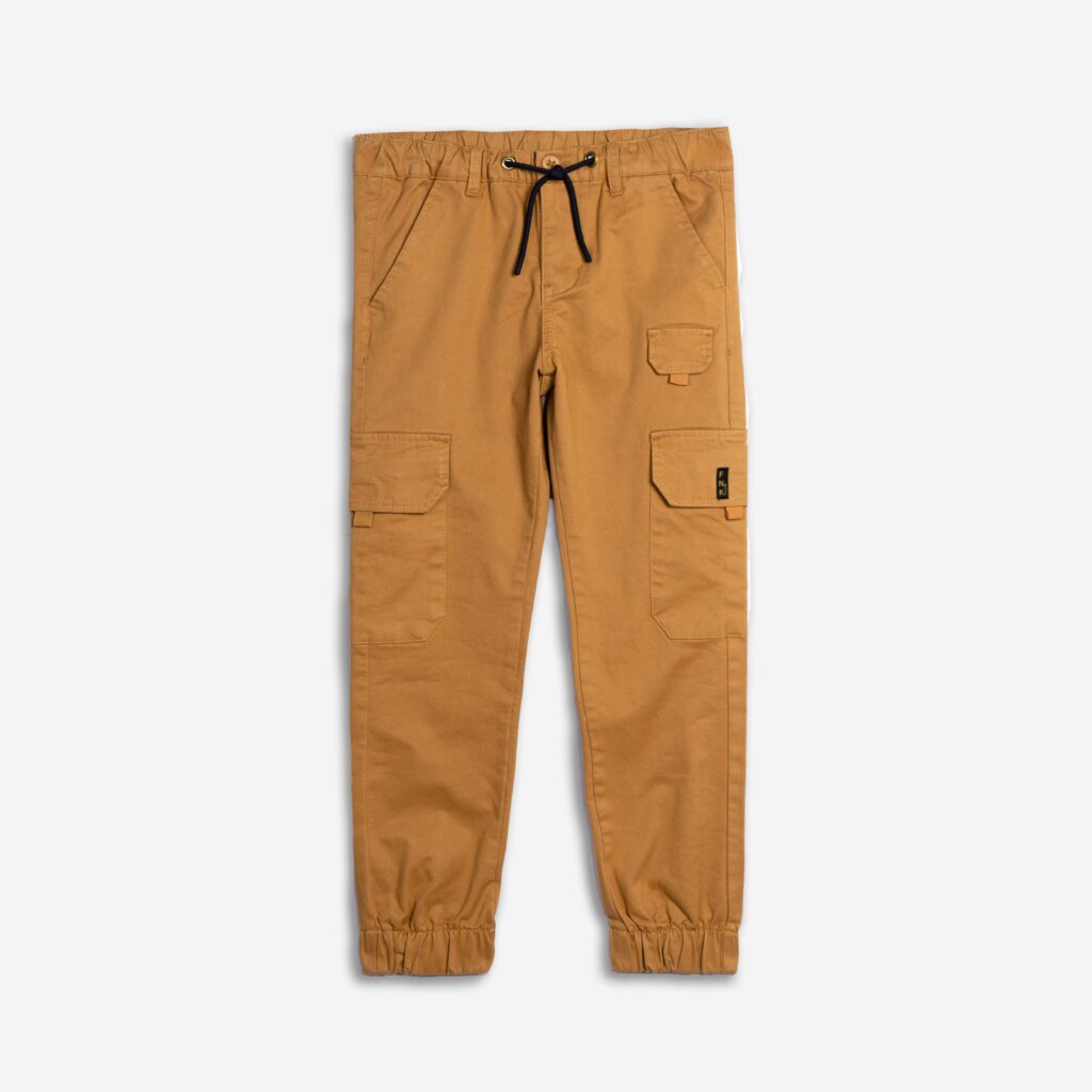 Pantal&oacute;n cargo juvenil marr&oacute;n claro