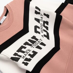Chandal  juvenil rosa empolvado/negro - Imagen 2