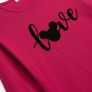 Conjunto camiseta larga + leggings juvenil cereza/negro love - Imagen 2