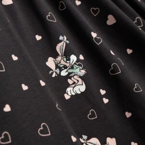 Vestido conejos antracita niña - Imagen 2