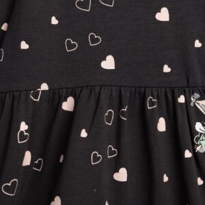 Vestido conejos antracita niña - Imagen 3