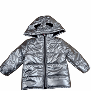 Cazadora  bebé niña  plata orejitas/lazo
