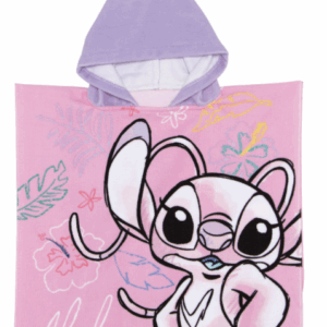 Poncho microfibra con capucha infantil 50X100cm Stich