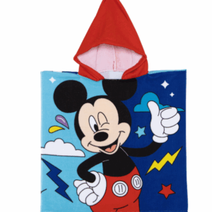 Poncho microfibra con capucha infantil 50X100cm Mickey
