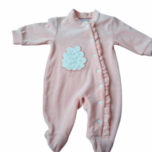 Pijama polar salmón árbol bebé
