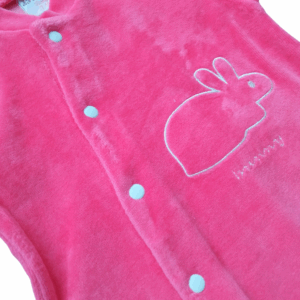 Pijama polar fucsia conejo bebé - Imagen 2