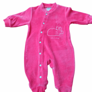Pijama polar fucsia conejo bebé