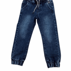 Pantalón vaquero jogger cargo niño azul