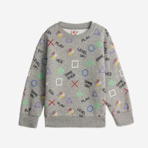 Sudadera polar niño gris game