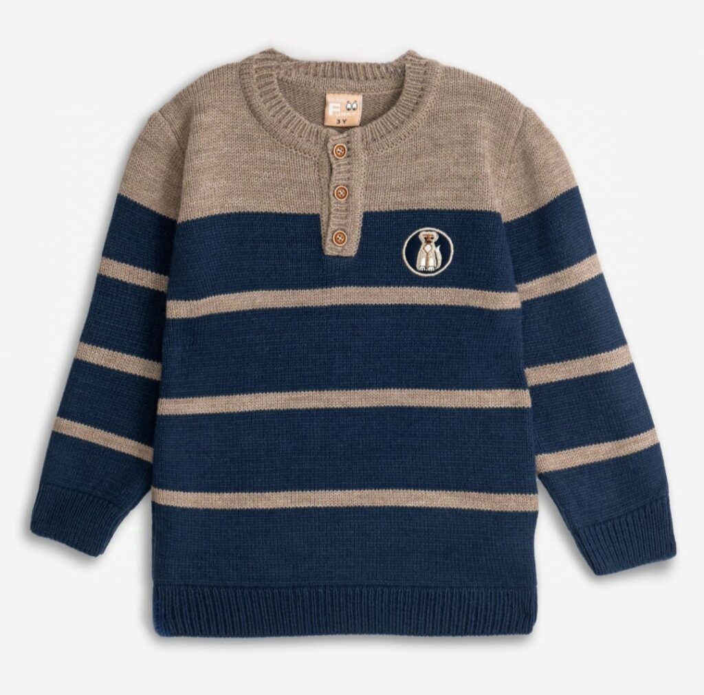 Jersey punto ni&ntilde;o  rayas