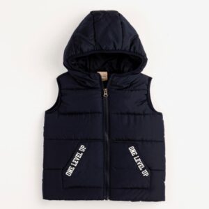 Chaleco capucha niño marino