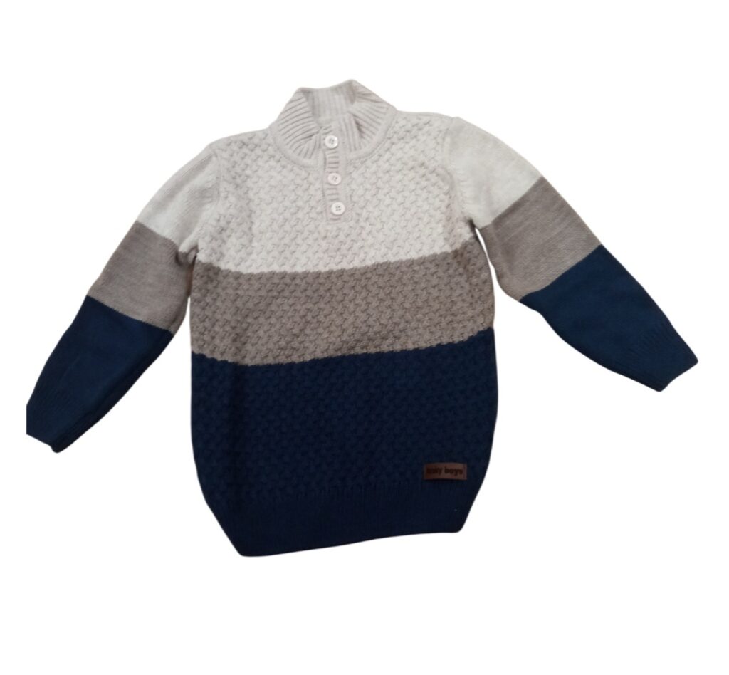 Jersey punto ni&ntilde;o cuello alto