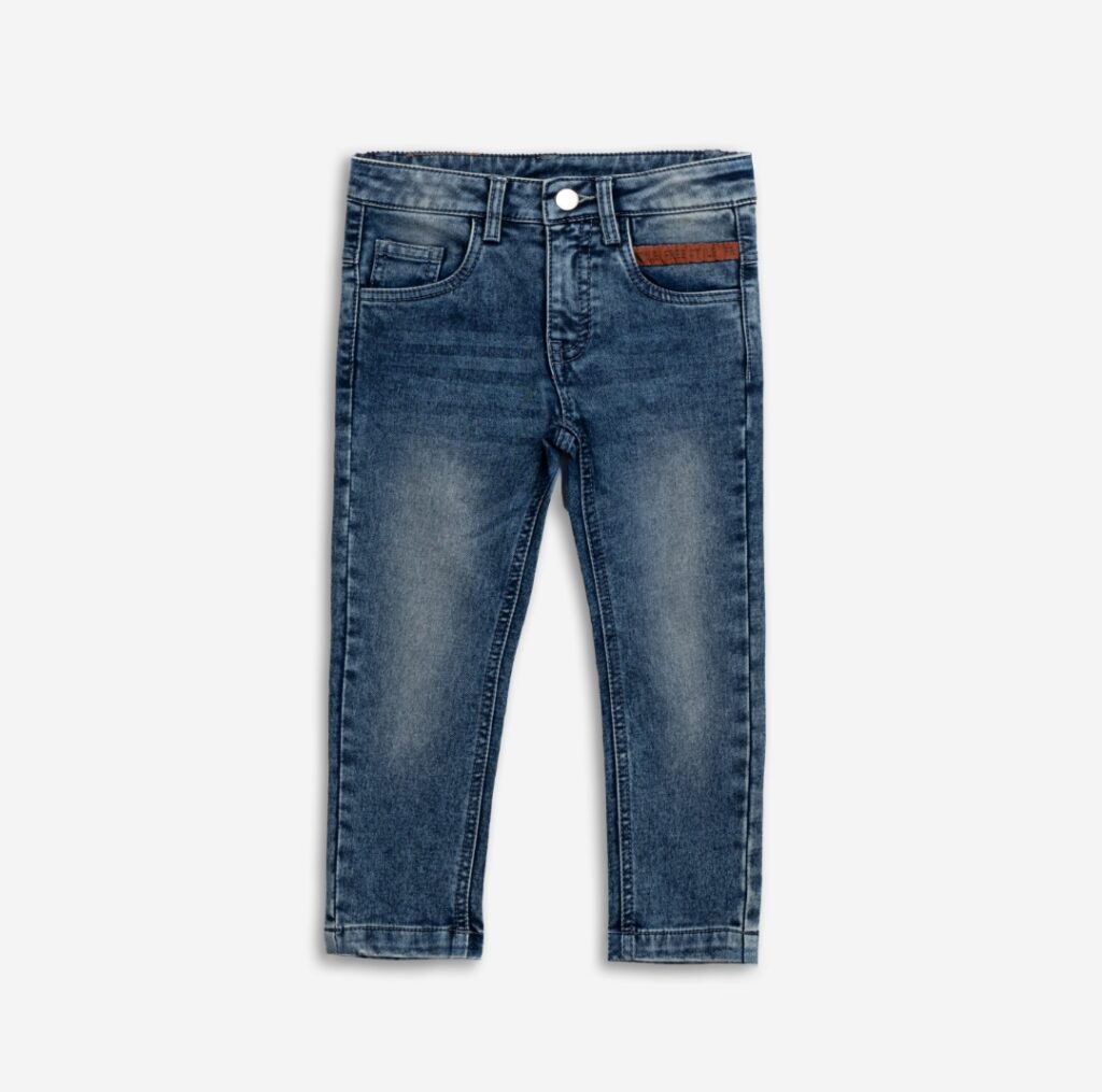 Pantal&oacute;n vaquero recto ni&ntilde;o azul