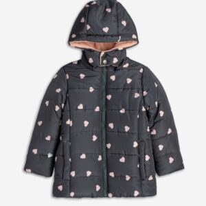 Cazadora corazones  antracita niña infantil