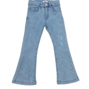 Pantalón vaquero azul claro campana niña