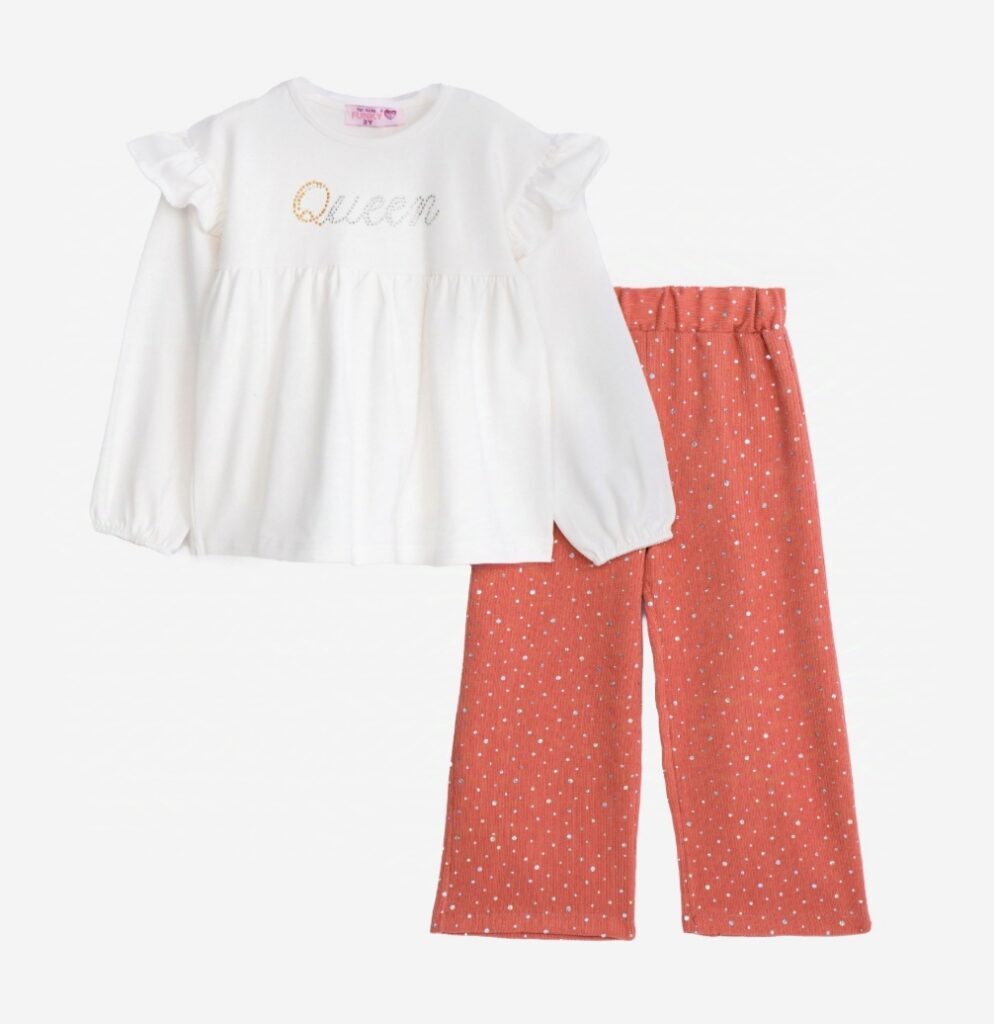 Conjuntos camiseta + pantal&oacute;n brillos ni&ntilde;a