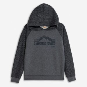 Sudadera  con capucha juvenil gris oscura
