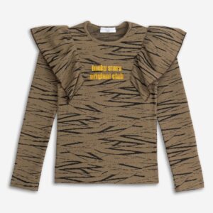 Camiseta print juvenil volante