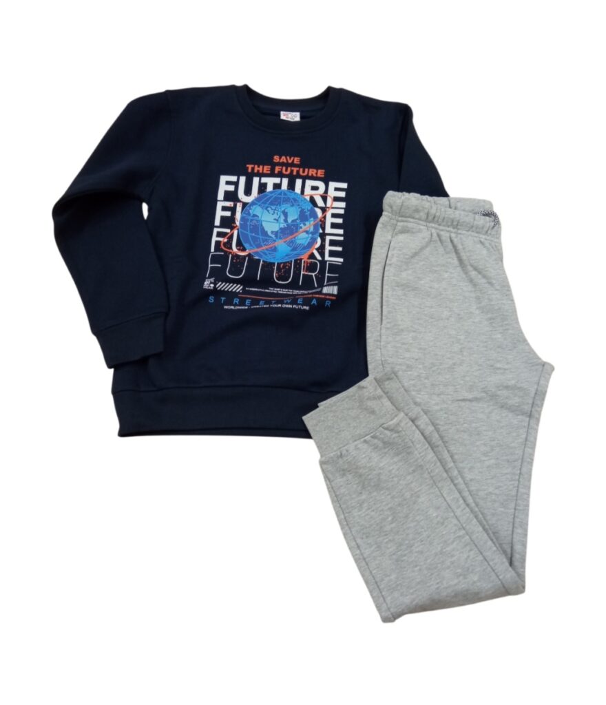 Ch&aacute;ndal ni&ntilde;o juvenil marino/gris future
