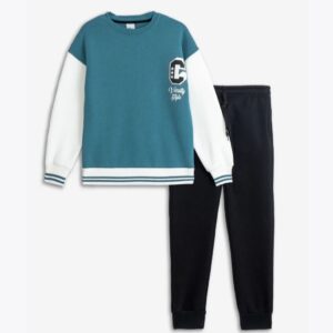 Chándal  niño juvenil verde/negro